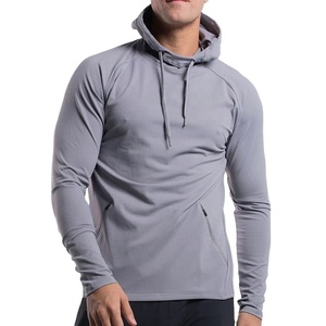 Sudaderas con Capucha Ajustadas de Secado Rápido de Nailon y Elastano para Gimnasio, Ropa Deportiva para Hombre, Sudaderas con Capucha y Camisetas Deportivas Personalizadas de Alta Calidad - Product Image 2