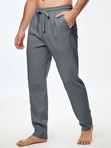 Proveedor de pantalones estilo jogger para hombre en Pakistán con ribetes OEM, cintura elástica y MOQ para pantalones casuales y deportivos para hombre, lavados. - Product Image 5