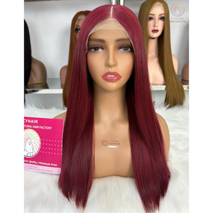 Haute qualité Double dessiné cheveux longs perruques 100% vietnamien Remy cheveux humains os droit Transparent dentelle avant perruques - Product Image 2