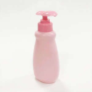 Empty Pink Baby Care HDPE Plastic <b>Pump</b> Bottle <b>Dispenser</b> Set Screen Printing for Lotion Soap Shampoo Bathroom Cosmetic Packaging - Product Image 4
