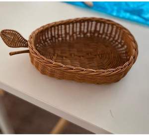 Bol en rotin tissé artisanal pour pièce maîtresse de Table à manger d'affichage de cuisine rustique et décoration de maison écologique élégante - Product Image 6