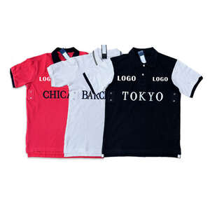 Algodón OEM personalizado de alta calidad para polos para hombres Diseño de moda cómodo Venta caliente Polos de golf con patrón sólido - Product Image 1