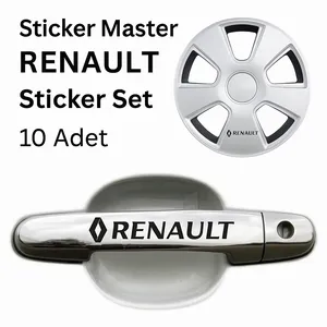 ชุดสติ๊กเกอร์ติดรถยนต์เรโนลต์ 10 ชิ้น สำหรับมือจับประตูและขอบล้อ ผลงานชิ้นเอก - Product Image 3