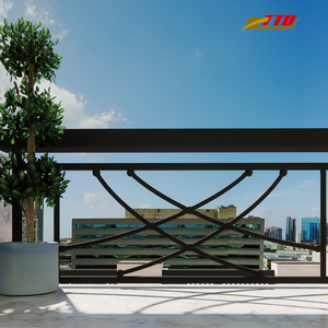 Garde-corps de balcon moderne en fer forgé fabriqué au Vietnam pour la décoration et la protection extérieures avec des détails artisanaux élégants - Product Image 4