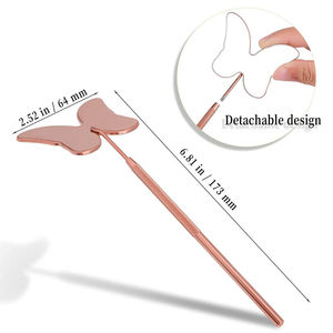 Espejo de Pared de Acero Inoxidable Chapado en Oro de Una Sola Cara Antivaho para Extensión de Pestañas Cosméticas Personalizadas Premium - Product Image 5