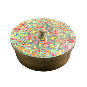 Trending Design Round Shape Casserole Dish Wood Material Food Warmer Medium Size Hot <b>Pot</b> <b>With</b> <b>Lid</b> Top Quality Kitchenware Supply - Product Image 1