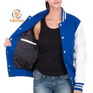 Vente en gros vestes d'université pour femmes vestes de baseball pour femmes de l'université pour l'hiver personnalisées fabricant OEM - Product Image 3