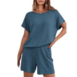 Ensemble t-shirt et short amples surdimensionnés à logo personnalisé pour femmes chemise courte et ensemble court de haute qualité pour femmes exportation du fournisseur BD - Product Image 6