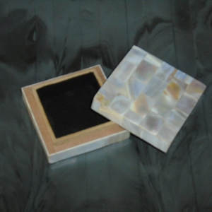 <b>Decorative</b> <b>Storage</b> <b>Box</b> with Mother-of-Pearl Inlay Custom Color Available - Product Image 1