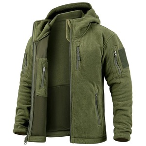 Venta al por mayor personalizada chaqueta de invierno de los hombres con capucha de color sólido de lona impermeable a prueba de viento cremallera cierre bolsillos estilo formal - Product Image 2
