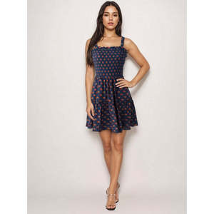 เดรสผ้าทอลายดอกไม้ ระบายอากาศได้ดี แต่งระบายชายกระโปรง สายเดี่ยว เอวยางยืด ยาวแบบแม็กซี่ ซับในบางเบา เหมาะสำหรับใส่ในวันหยุด ไซส์ XS-XL - Product Image 6