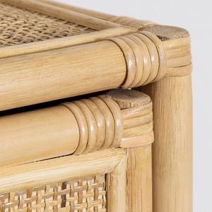 Floating <b>Rattan</b> Nightstands Handmade <b>Bed</b> Side Wall Hanging Nightstand Cabinet for Bedroom Decoration - Product Image 4