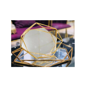 Hot Selling Table Decor Metal Trays With Handles <b>Tabletop</b> Food <b>Storage</b> Trays Home Hotel Decorative Trays - Product Image 4
