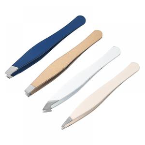 Pinzas de cejas de acero inoxidable de precisión de calidad profesional personalizadas herramienta de depilación de salón de Punta puntiaguda para uso de belleza - Product Image 1