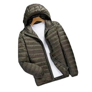 Veste en toile ultra légère pour hommes, sweat à capuche résistant au vent toute saison, col montant respirant 2025 nouveau Design pliable hiver - Product Image 3