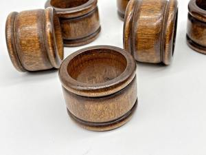 Ronds de serviette en bois fabriqués à la main de haute qualité pour mariages pour hôtels et restaurants - Product Image 5