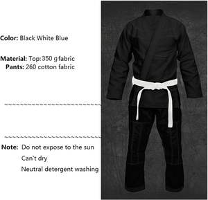 Kimono de Jiu-Jitsu brésilien personnalisable, uniforme pour hommes, adultes, unisexe, 100% coton extensible, séchage rapide, résistant - Product Image 3