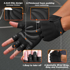 Gants d'haltérophilie de qualité supérieure Gants d'haltérophilie respirants Sports de gymnastique Gants d'haltérophilie de musculation en plein air - Product Image 4