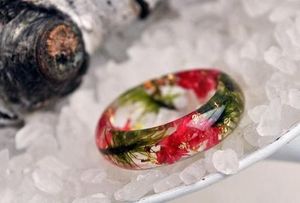 ABAJO Joyería fina Pulseras y brazaletes de cadena fina y pulseras de eslabones Resina acrílica Flor Brazalete Pulsera Joyería para - Product Image 4