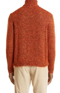 Sweat-shirt en mohair personnalisé de haute qualité Pull en cachemire pour homme Pull-over Anti-rétrécissement Couleur chinée Logo avant de haute qualité - Product Image 5