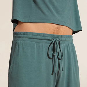 Conjunto de pantalones cortos de jersey 100% algodón para hombre, camisetas y pantalones cortos lisos de 250 GSM, conjunto de pantalones cortos deportivos casuales con logotipo personalizado. - Product Image 3