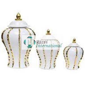 Diseño de lujo moderno Material de latón Diseño Decoración Último estilo antiguo Fancy Simple Luxury Modern Ginger Jar - Product Image 5