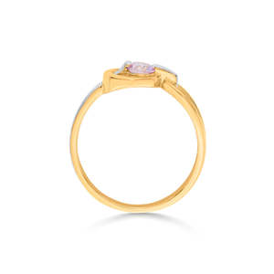 18K Gold Plated Stainless Steel Gemstone <b>Ring</b> Trendy Cut Design Free <b>Size</b> - Product Image 5