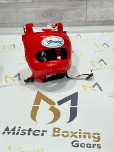 ชุดอุปกรณ์มวยระดับมืออาชีพ สีแดง ประกอบด้วยหมวกนิรภัย ถุงมือ และอุปกรณ์ป้องกันขาหนีบ สำหรับฝึกซ้อมและแข่งขัน - Product Image 5