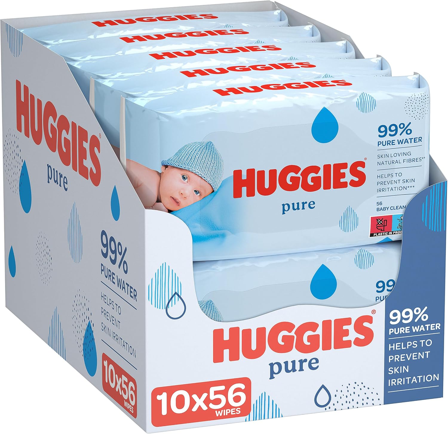 Чистые детские салфетки для влажной салфетки Huggies, салфетки для чистки мягкой ткани, упаковка из 10 560 салфеток для гигиены и ухода за ребенком