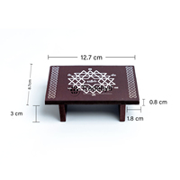 Mueble Mandir de Madera Duradero Tradebyd, Diseño Cuadrado Moderno y Elegante, Decoración para el Hogar, Uso Espiritual, Regalo de Regreso a Clases o Aniversario