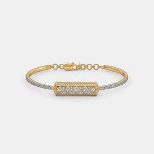 IGI Certificado de alta calidad Moissanite Tennis 14K pulsera pulseras de tenis corte redondo diamante - Product Image 1