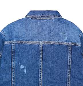 Chaqueta Vaquera de Mezclilla para Hombre, Talla Grande, Personalizada OEM, Poliéster/Algodón, Alta Calidad, Invierno, Comodidad, Logotipo Frontal, Estilo Urbano - Product Image 3