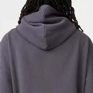 Sweat à capuche à fermeture éclair intégrale surdimensionné pour homme 100% coton-doux pour la superposition hivernale ou les aventures en plein air - Product Image 6