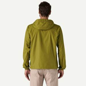 Mens Lightweight Nylon Windsweep <b>Jacket</b> Long Windproof UV Protected Hooded Outdoor Windbreaker with Solid Dot Print - Product Image 5