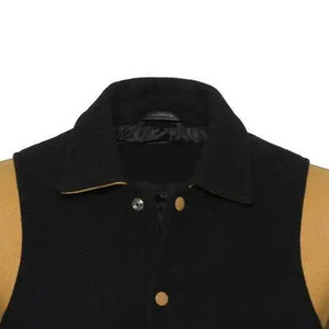 Chaquetas Varsity de Piel de Oveja Antibacterianas para Hombre y Mujer, Estilo Nuevo, Cuello Alto, Todas las Tallas y Colores, Lana de Baja Densidad, Alta Calidad OEM - Product Image 3
