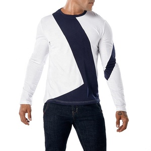 T-shirt à manches longues pour homme, col rond, en coton 250GSM, personnalisable en gros, t-shirt d'été, sweat-shirt à manches longues surdimensionné pour homme - Product Image 1