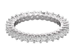 Bague de fiançailles en or 14 carats avec diamant de laboratoire certifié IGI, bague de mariage éternelle, bijoux de luxe personnalisés pour femmes - Product Image 4