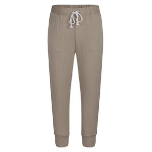 Pantalones de punto para hombre, pantalones de cintura elástica Jacquard, pantalones de viaje informales elásticos, pantalones de punto con cordón, pantalones ajustados - Product Image 4