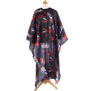 Delantal de peluquero Kimono más vendido Cobertura completa Sin fugas Capa de peluquería Servicio OEM Impresión personalizada - Product Image 2