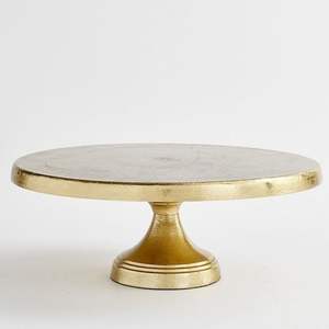 Support à gâteau vintage en métal avec bords décoratifs, parfait pour les mariages rustiques, les fêtes traditionnelles et les événements d'anniversaire - Product Image 2