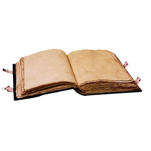 Diario de Cuero Vintage con Cinco Piedras Ovaladas en Relieve, Diseño Estético, con Cierre de Latón y Papel con Borde Deshilachado Hecho a Mano - Product Image 3