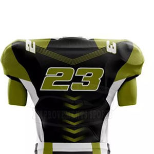 Uniforme de fútbol americano de color liso de diferentes estilos Uniforme de fútbol americano de secado rápido sublimado - Product Image 5