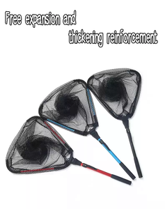 <span class=keywords><strong>Filet</strong></span> à main télescopique pliant en Nylon maille extensible appâts de pêche étang <span class=keywords><strong>piscine</strong></span> pliable atterrissage Koi caoutchouc truite poisson outil - Product Image 4