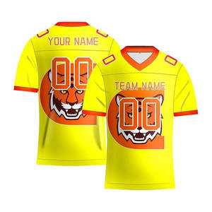 Maillot de football américain personnalisé uniforme d'équipe hommes respirant maille vêtements de sport jeu chemise d'entraînement OEM College Style - Product Image 1