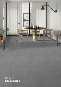 TerraLux Carreaux RawSteelGrey Carré 300x300mm MosaicTiles Premium PorcelainCeramic pour Mur Sol Intérieur Extérieur Décoration Projets - Product Image 4