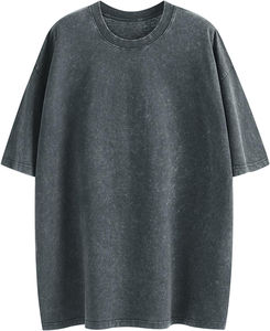 Camiseta lavada vintage personalizada para hombre, camisetas en blanco de manga corta de algodón 100%, camisetas transpirables antiarrugas para hombre - Product Image 5