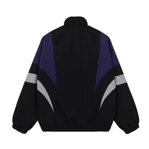 2025 nueva primavera al aire libre moda hombres estampado chaqueta cortavientos deporte Vintage moda calle Zip Track Stand Collar chaquetas - Product Image 5