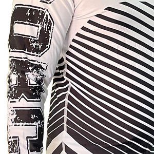 Rashguard de entrenamiento de manga larga BJJ, diseño personalizado, camisetas deportivas Unisex y ropa de gimnasio, Spandex/poliéster, estampado de transferencia de calor - Product Image 4