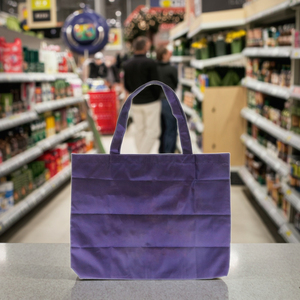 Bolsa de Compras Plegable de Fibra de Poliéster con Tamaño y Diseño Personalizables para Tiendas y Supermercados - Product Image 1