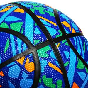 Ballon de basket-ball en caoutchouc promotionnel de taille jeune dynamique avec des couleurs accrocheuses et un logo personnalisé pour les événements de marque de sport - Product Image 6